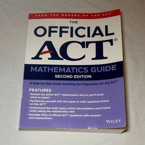 The Official ACT Mathematics Study Guide Prep 2nd Edition Paperback by Wiley EUC
